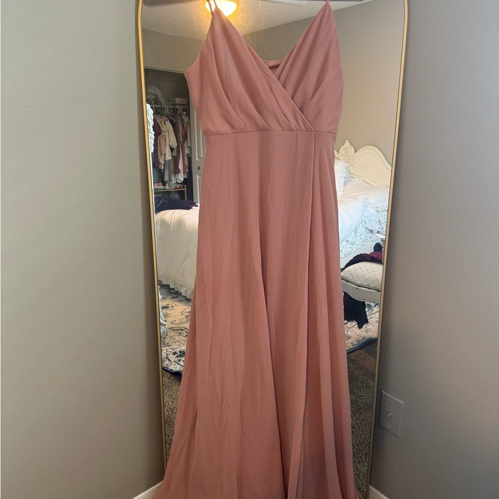Birdy Grey Kaia Chiffon Dusty Rose Dress